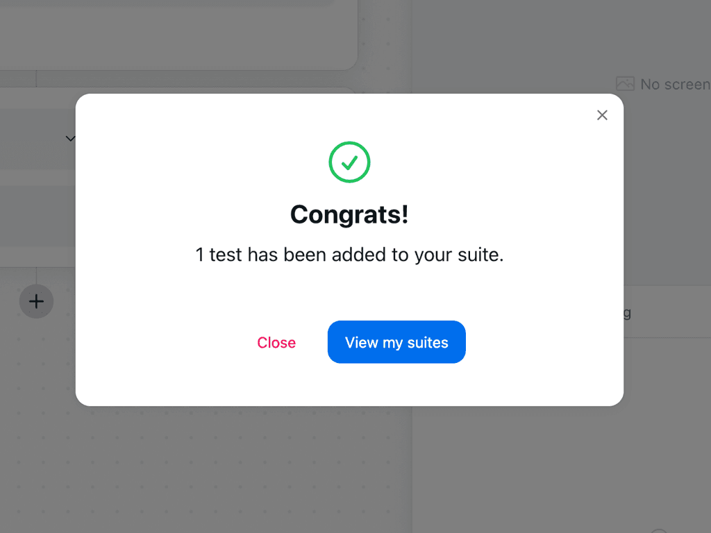 Test added to a suite